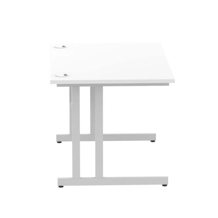 Rayleigh Cantilever 800mm Deep Straight Office Desk